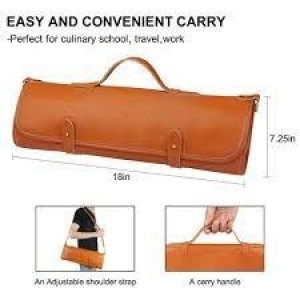 Leather kitchen rol bag