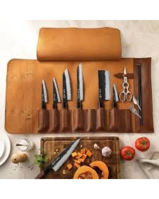 Leather kitchen rol bag