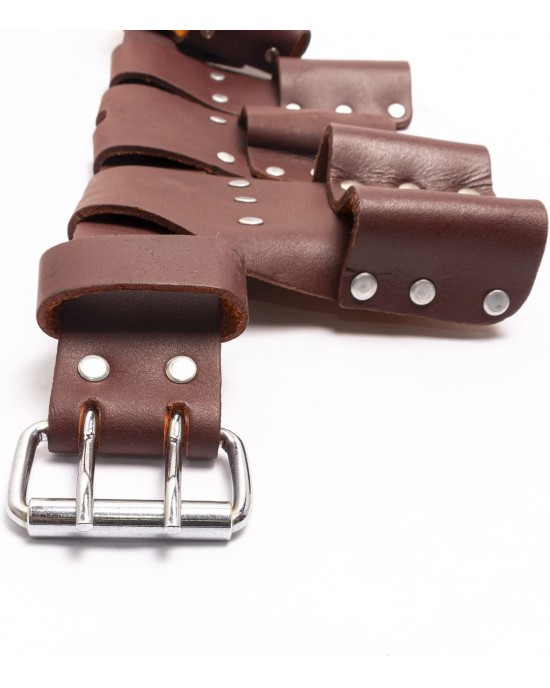 Scaffolding leather belt