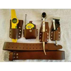Scaffolding leather belt