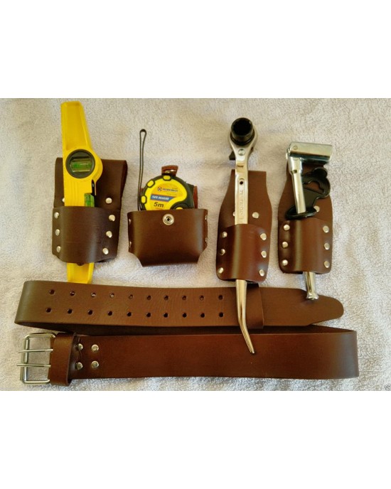Scaffolding leather belt