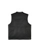 Leatherick SOA Black Honeycomb Stitch Leather Vest