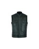 Leatherick SOA Black Honeycomb Stitch Leather Vest