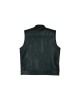 Leatherick SOA Black Honeycomb Stitch Leather Vest