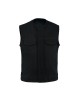 Leatherick SOA Black Honeycomb Stitch Leather Vest