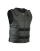 Leatherick SOA Black Honeycomb Stitch Leather Vest