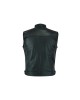 Leatherick SOA Black Honeycomb Stitch Leather Vest