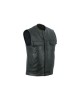 Leatherick SOA Black Honeycomb Stitch Leather Vest
