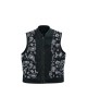 Leatherick SOA Black Honeycomb Stitch Leather Vest