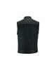 Leatherick SOA Black Honeycomb Stitch Leather Vest