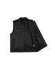 Leatherick SOA Black Honeycomb Stitch Leather Vest