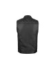 Leatherick SOA Black Honeycomb Stitch Leather Vest