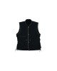 Leatherick SOA Black Honeycomb Stitch Leather Vest