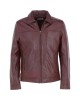 Leather Brando Jacket Burgundy