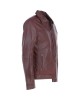 Leather Brando Jacket Burgundy