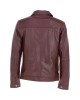 Leather Brando Jacket Burgundy