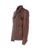 Leather Brando Jacket Burgundy