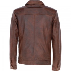 Leather Brando Jacket Burgundy