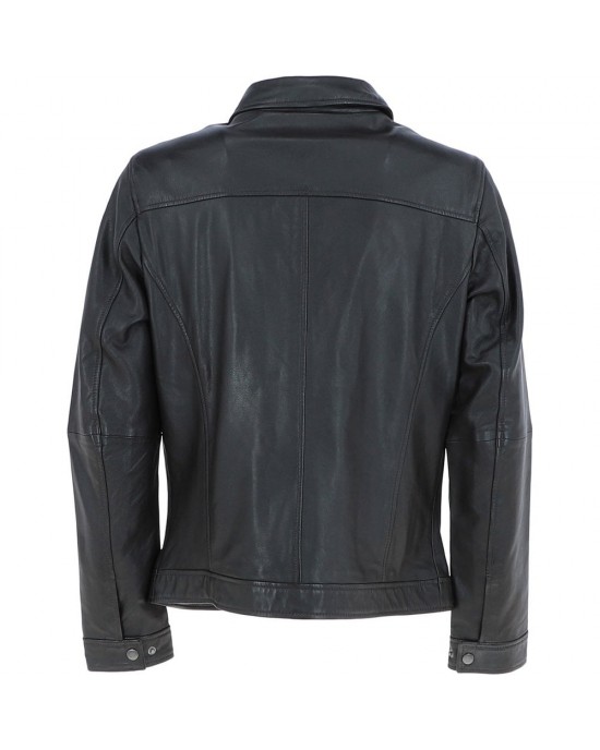 Leather Brando Jacket Burgundy