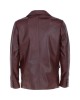 Leather Brando Jacket Burgundy