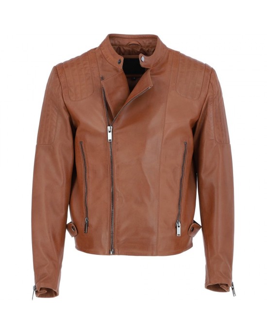 Leather Brando Jacket Burgundy
