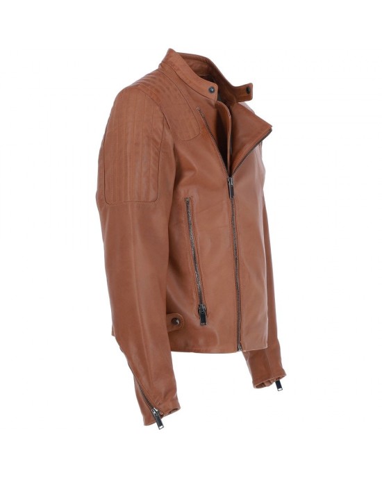 Leather Brando Jacket Burgundy