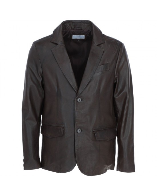 Leather Brando Jacket Burgundy