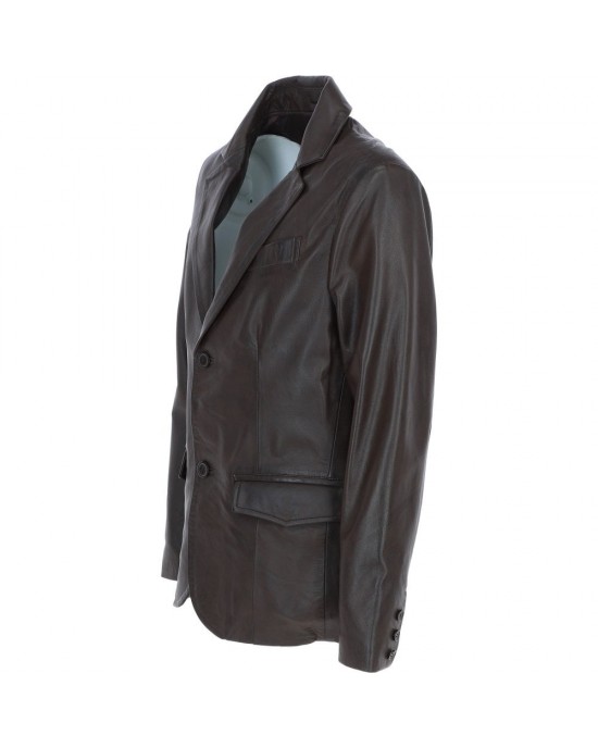 Leather Brando Jacket Burgundy