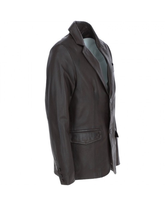 Leather Brando Jacket Burgundy