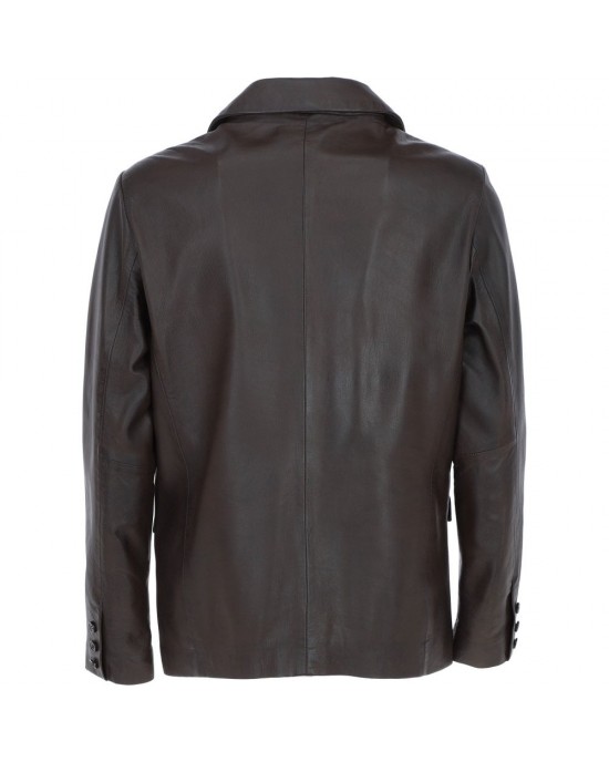 Leather Brando Jacket Burgundy