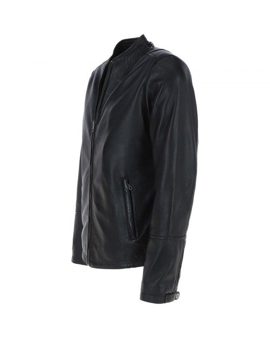 Leather Brando Jacket Burgundy