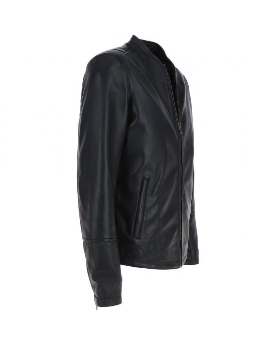 Leather Brando Jacket Burgundy