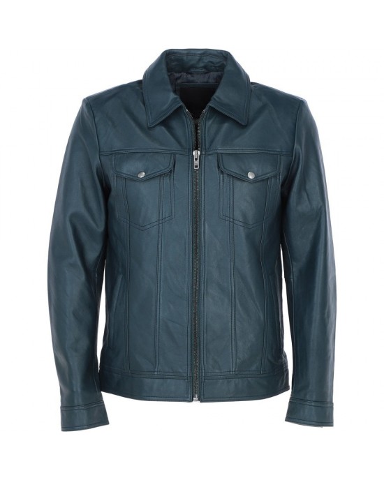 Leather Brando Jacket Burgundy