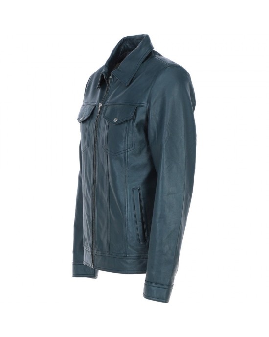 Leather Brando Jacket Burgundy