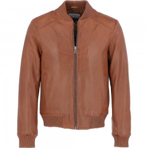 Leather Brando Jacket Burgundy