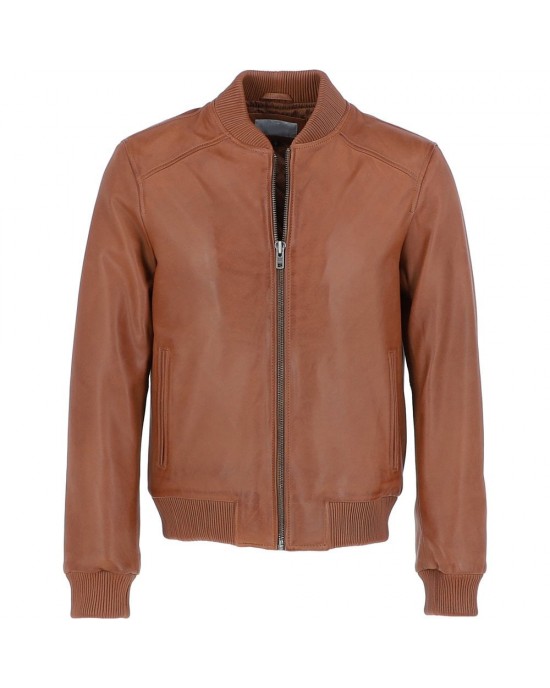 Leather Brando Jacket Burgundy
