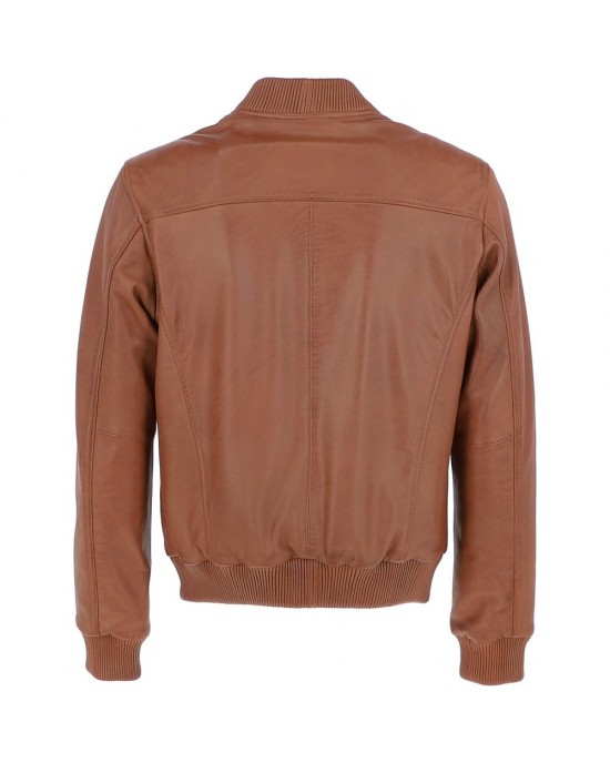 Leather Brando Jacket Burgundy