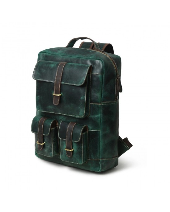 Greenfield Premium Leather Backpack