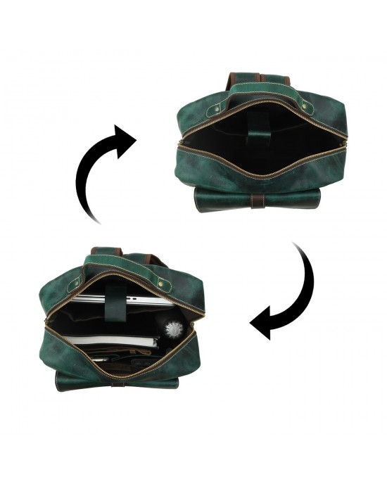 Greenfield Premium Leather Backpack