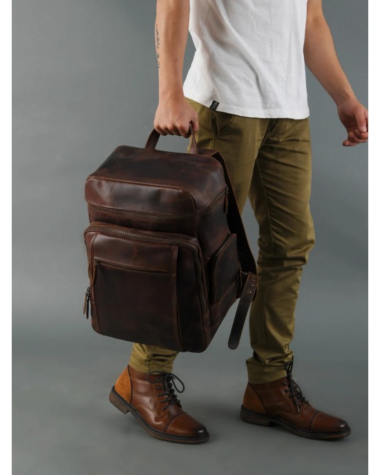 Alpha Brown Backpack