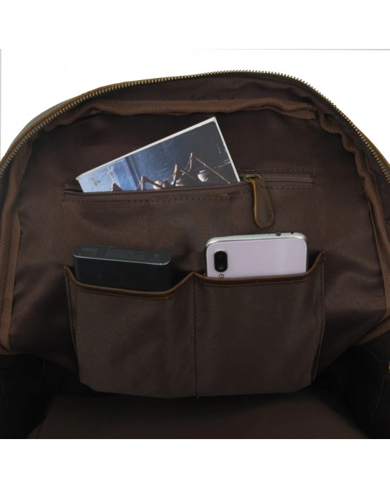 Cambridge Unisex Buffalo Leather Backpack