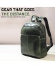 Luxury Italian Leather Backpack, Green