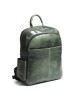 Luxury Italian Leather Backpack, Green
