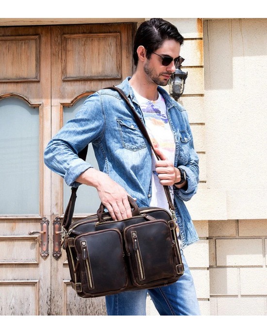 Dublin Leather Backpack Briefcase 2-in-1