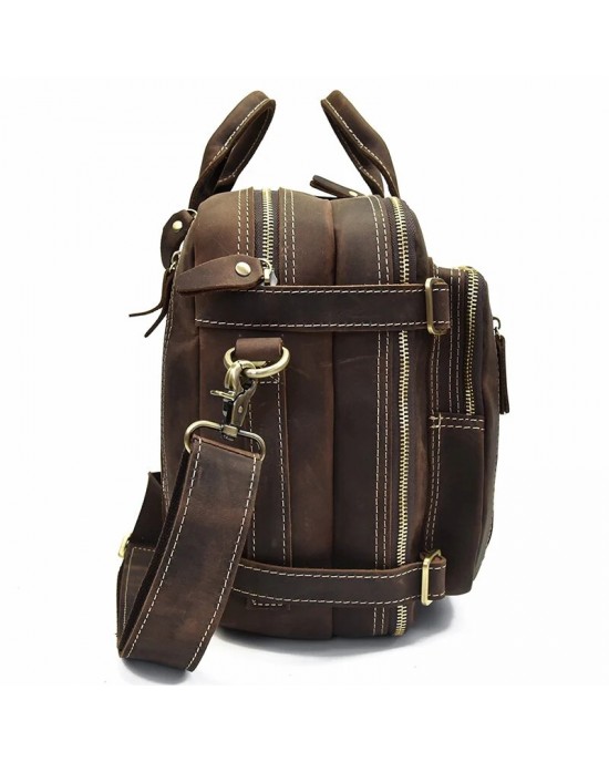 Dublin Leather Backpack Briefcase 2-in-1