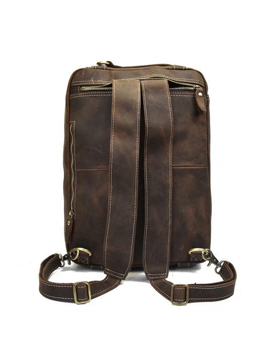 Dublin Leather Backpack Briefcase 2-in-1