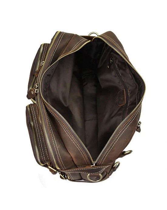 Dublin Leather Backpack Briefcase 2-in-1