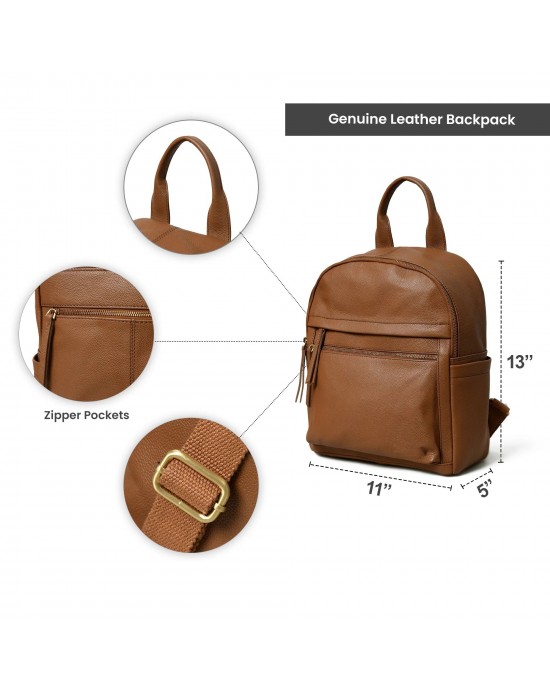 Mini Journey Leather Backpack