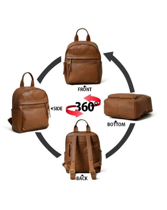 Mini Journey Leather Backpack
