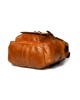 Vortex Leather Backpack: Tan Brown